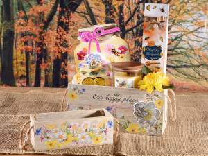 wholesale wooden floral basket