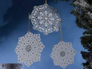 Wholesale wooden snowflakes
