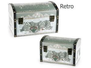 Wholesale wooden Christmas trunks