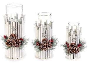 Wholesale Christmas table centerpiece candle