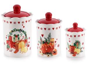 wholesale airtight ceramic Christmas jar