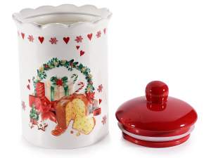 wholesale airtight christmas ceramic jar