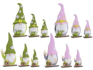wholesale wooden garden gnomes