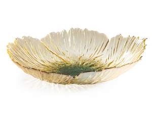 wholesale glass flower plate