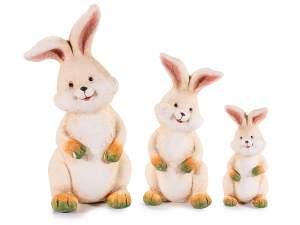 wholesale ceramic bunny easter decoration