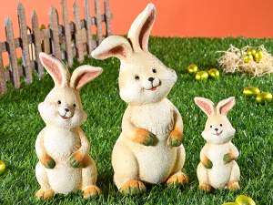 wholesale ceramic bunny easter decoration