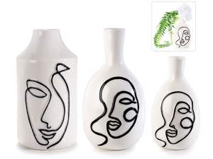Wholesale woman face vases