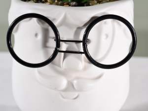 wholesale ceramic glasses face vases