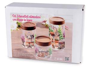 wholesale glass jar food kitchen cap
