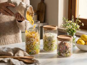 wholesale glass kitchen jar