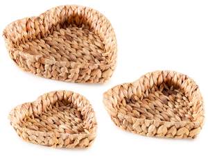 inrgosso tray basket heart hyacinth