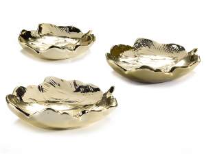 gold leaf plate tray wholesaler