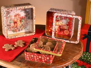 Wholesale metal food boxes Christmas