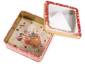 Wholesale metal food boxes Christmas