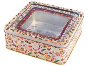 Wholesale metal food boxes Christmas
