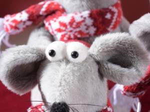 wholesale Valentine's Day heart scarf mice