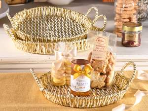 wholesale round baskets rope handles