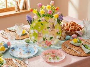 Wholesale Easter rabbit plates
