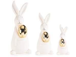 wholesale decorative ceramic easter rabbits