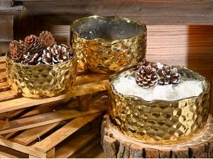 wholesale vase gold mirror hammer