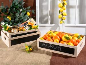 wholesale basket wooden box blackboard