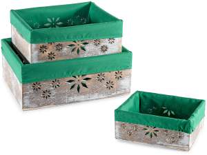 wholesale wooden Christmas basket