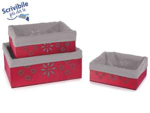 Wholesaler of carved wooden Christmas baskets