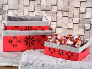 Wholesaler of carved wooden Christmas baskets