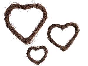 wholesale heart woven willow wreath