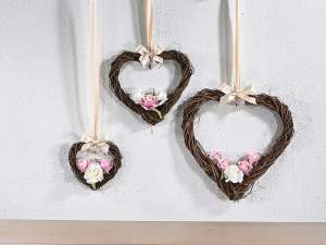 wholesale heart woven willow wreath