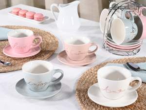Wholesale porcelain cups with gold decorations
