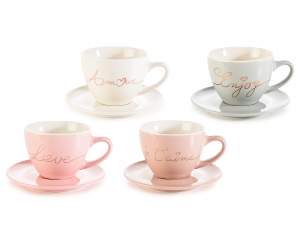 Wholesale porcelain cups with gold decorations