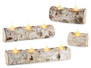 Wholesale birch log decorations lights