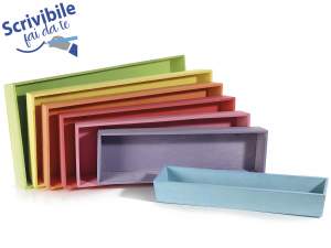 Wholesale colored wooden trays