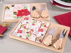inrgosso tagliere natale aperitivo coltelli