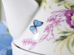 Grossistes tasse tisane porcelaine fleurs