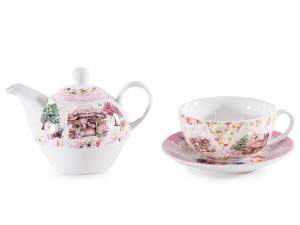 ingrosso set teiera piattino tazza regalo