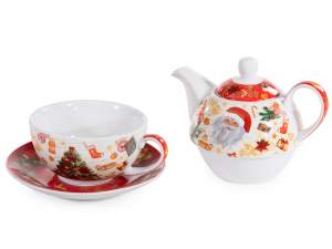 ingrosso teiera tazza piattino natale
