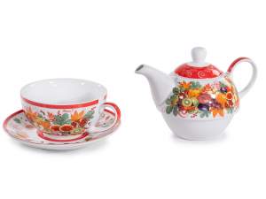 ingrosso tazza teiera frutti