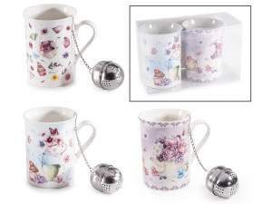 ingrosso regalo tazza infusore fiori