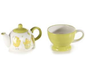 Grossisti tazze teiere ceramica decori pulcini