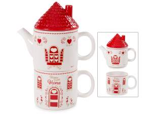 Ingrosso teiera tazza ceramica