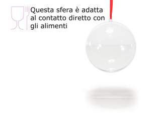 Palla sfera trasparente riempibile apribile