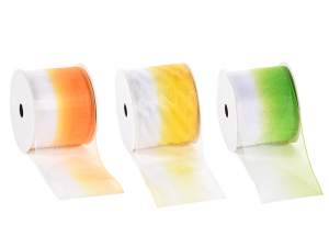 Wholesale colored organza ribbon shaded