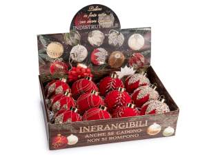wholesaler red gold christmas balls