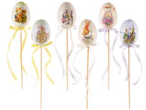 wholesaler easter stick eggs bunny print