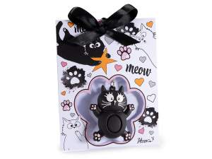 wholesale cat keychain with card and display