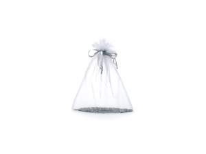 Silver organza bags