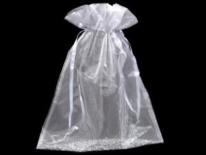 Silver organza bags