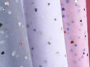 Silver sequin colored tulle wholesaler